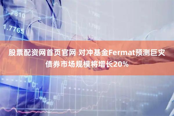 股票配资网首页官网 对冲基金Fermat预测巨灾债券市场规模将增长20%